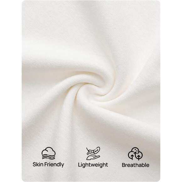 Women's White Long Sleeve Off Shoulder Tops Casual Boat Neck Lace Shirts Blouses - Picture 4 of 5